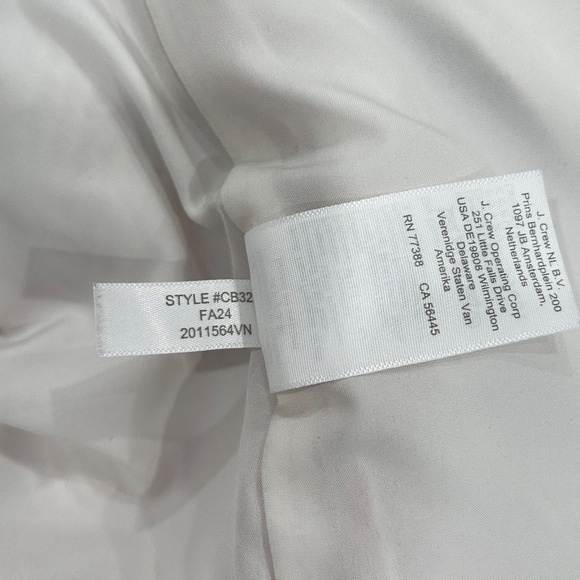 J.Crew Factory Herringbone City Coat - Pink Chevron - Size 12 - Picture 7 of 10